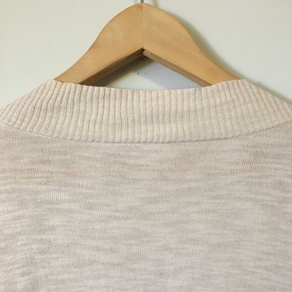 Pale Pink Lightweight Knit Cotton Rayon Open Cardigan - Picture 5 of 16